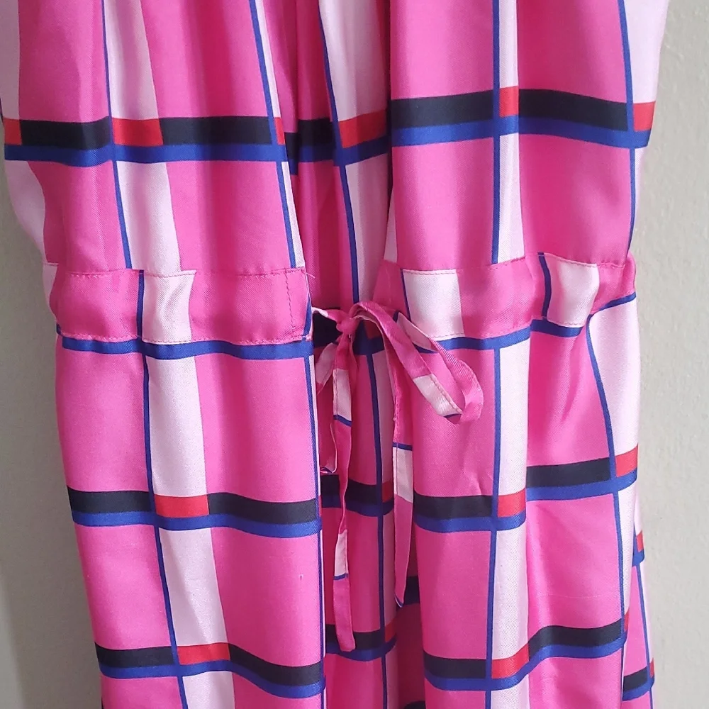 Paper Londo. Brand Chic Striped Maxi Dress in Pink and Blue - Picture 5 of 9